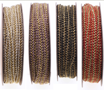 Gold Lurex Chain Braid Trim ribbon