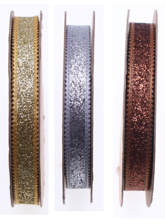 Sparkle Picot-edge Glitter Trim ribbon