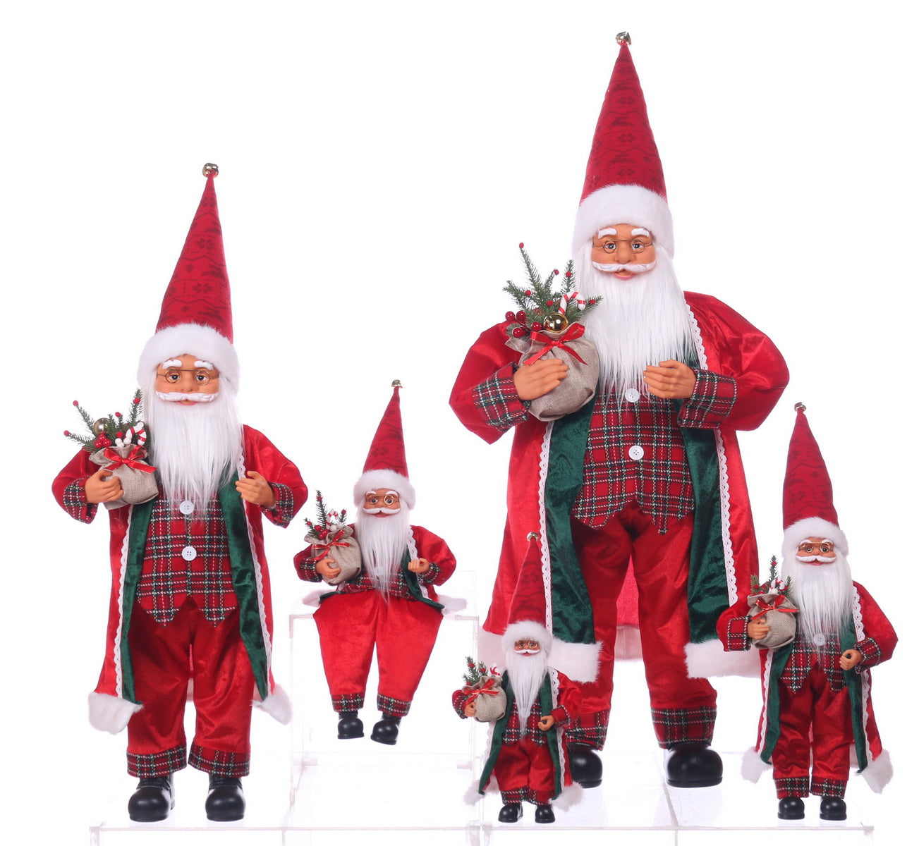 Santa Claus holding Christmas Gift Bag