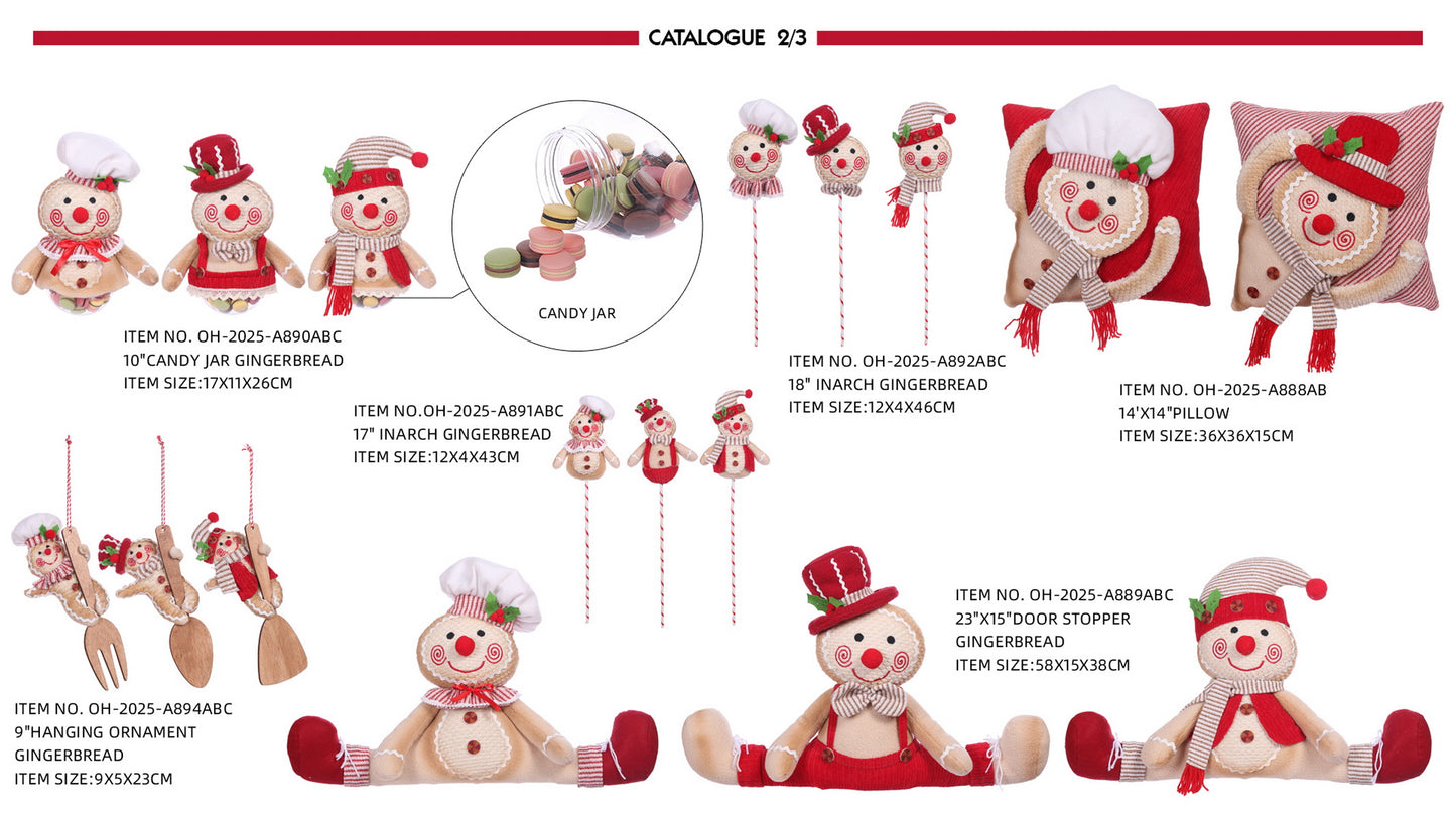 Gingerbread plush with Christmas Sweater