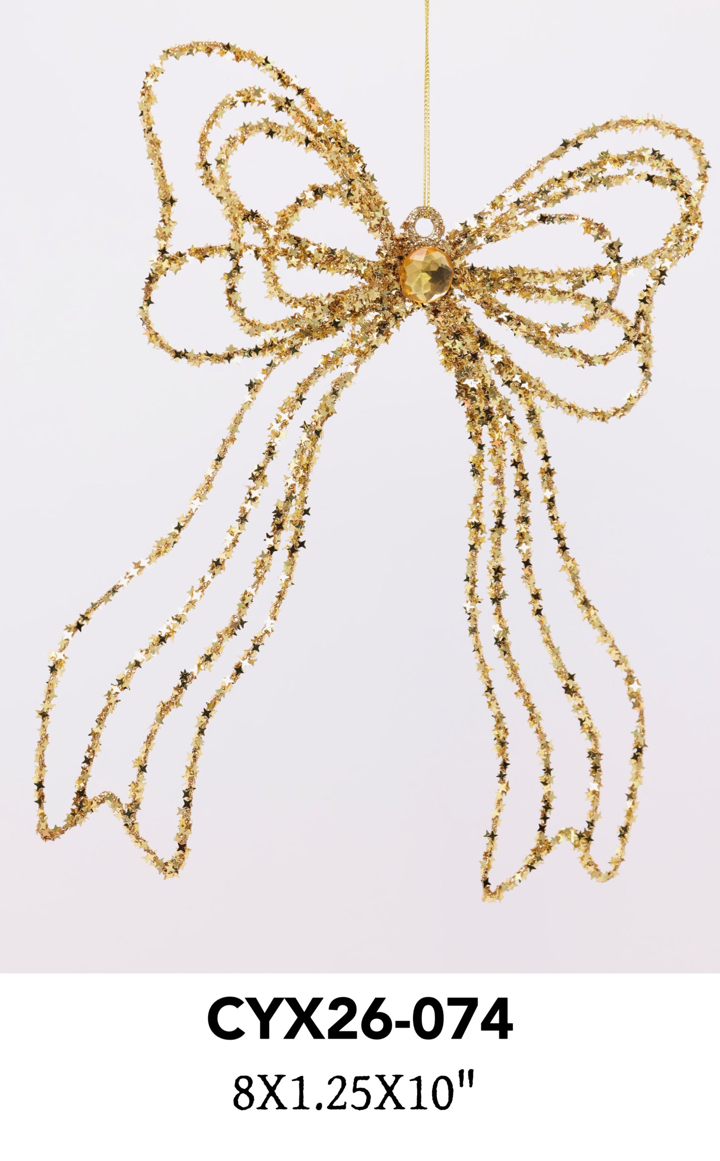 Christmas Bow Hanging Ornament