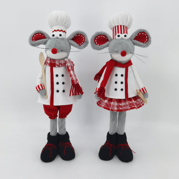 Chef Mouse Couple Decorations