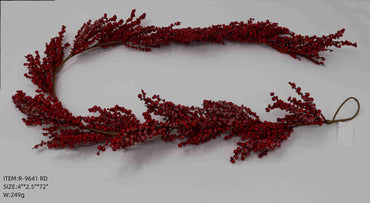 Artificial Red Berry Garland