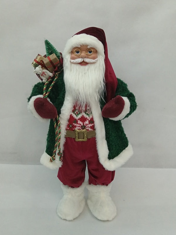 Santa Claus holding Gift Bag