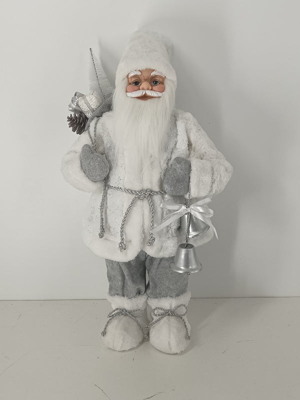 Santa Claus holding Gift Bag and Bell