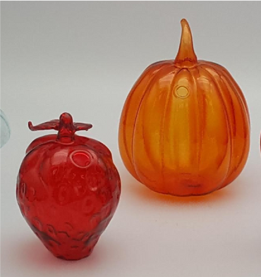 Glass Fruit Decorations