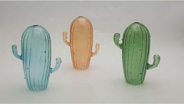 Cactus-shaped Glass Vase