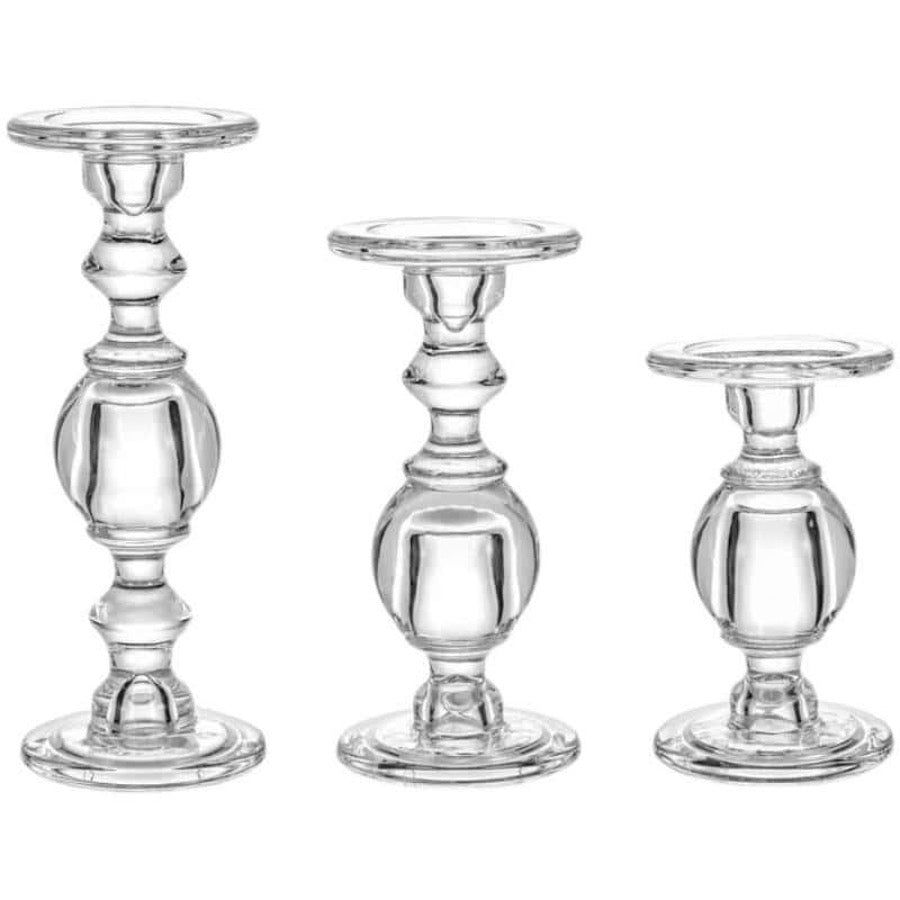 Clear Glass Candle Taper