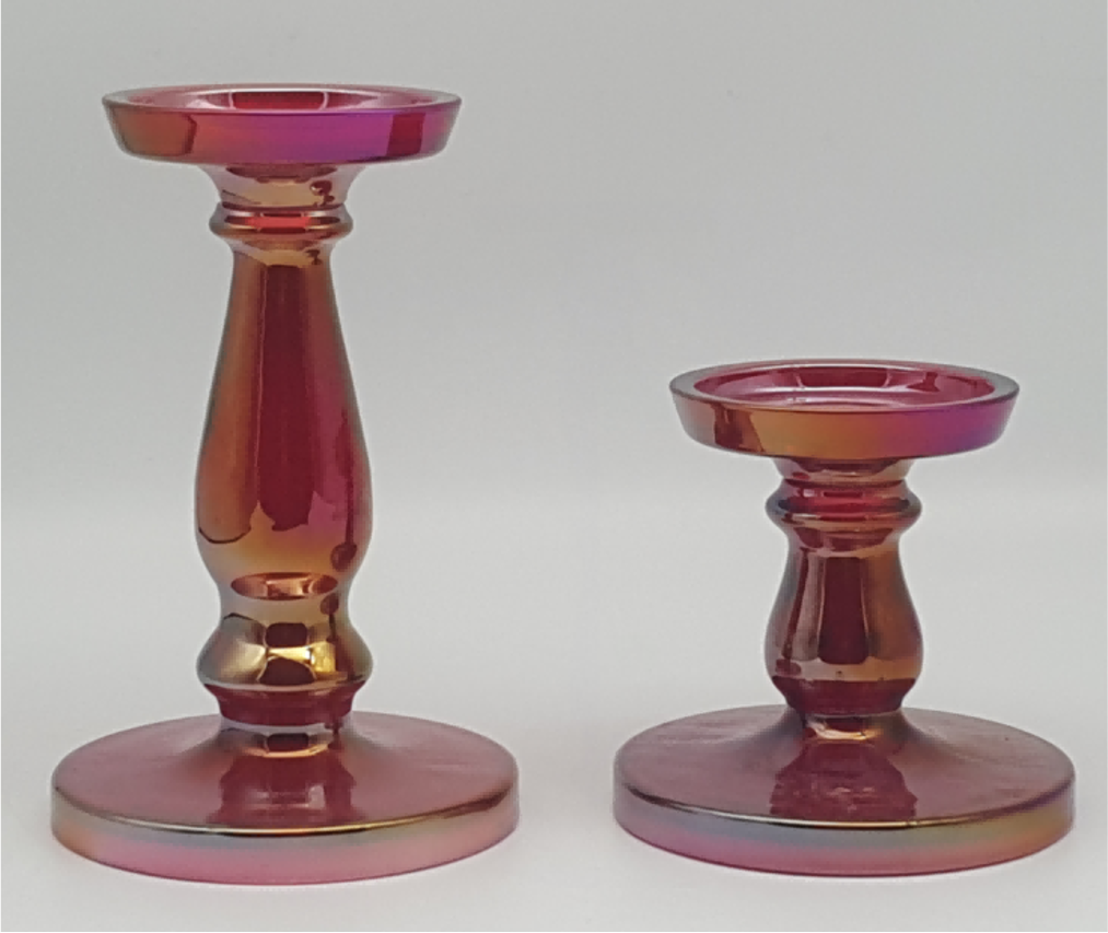 Iridescent Glass Candle Taper