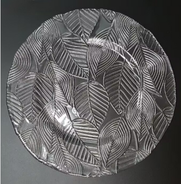Textured Glass Charger Plate