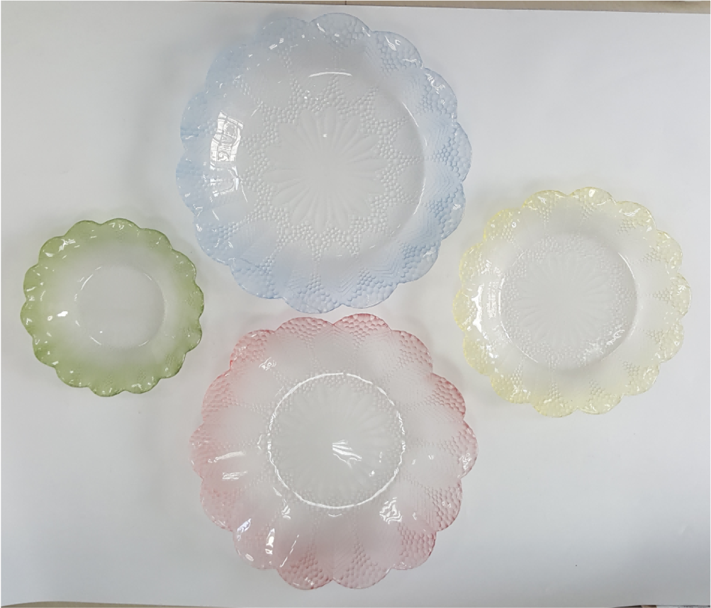 Waffle Glass Bowls