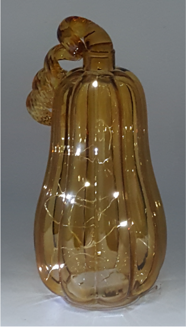 Pumpkin-shaped Glass with LED Light