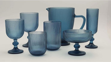 Colored Machine Made Drinking Glass