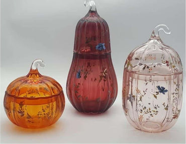 Pumpkin Canister with Glass Lid