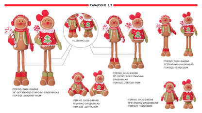 Gingerbread plush with Christmas Sweater