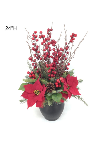 Artificial Christmas Floral Centerpiece