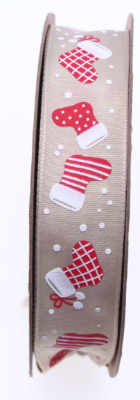 Christmas Themed wired ribbon