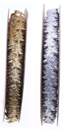 Glitter Christmas Die-cut ribbon