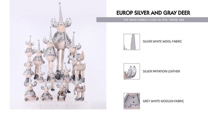 Reindeer with Christmas Plush Decor with Expandable Leg