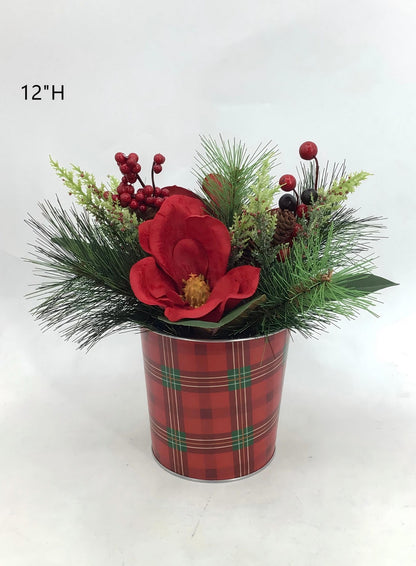 Artificial Christmas Floral Centerpiece