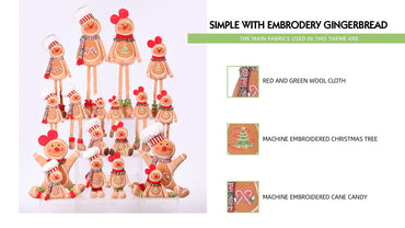 The Gingerbread Family: A Festive Plush Collection