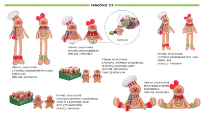 Gingerbread plush with Christmas Sweater