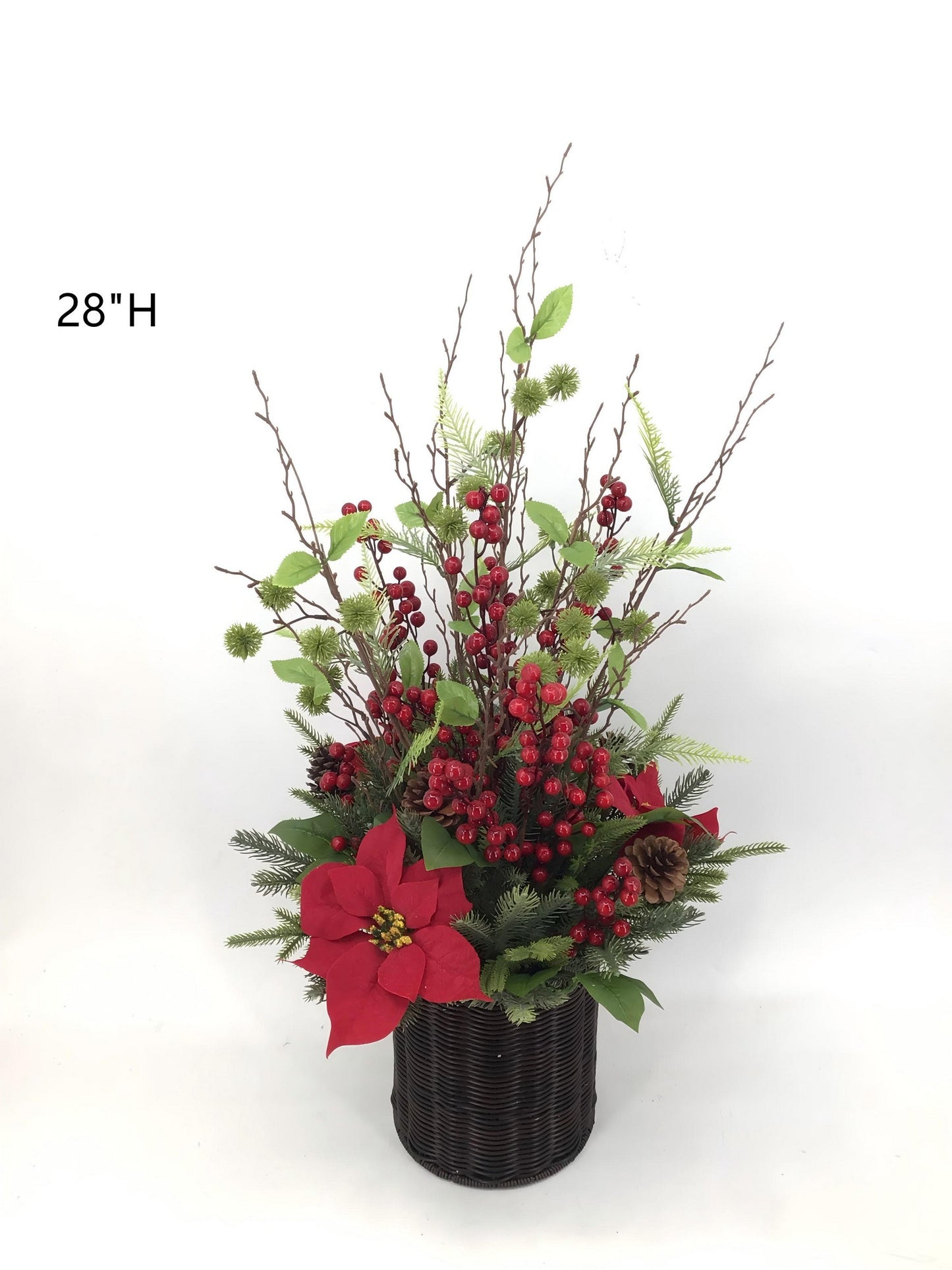 Artificial Christmas Floral Centerpiece