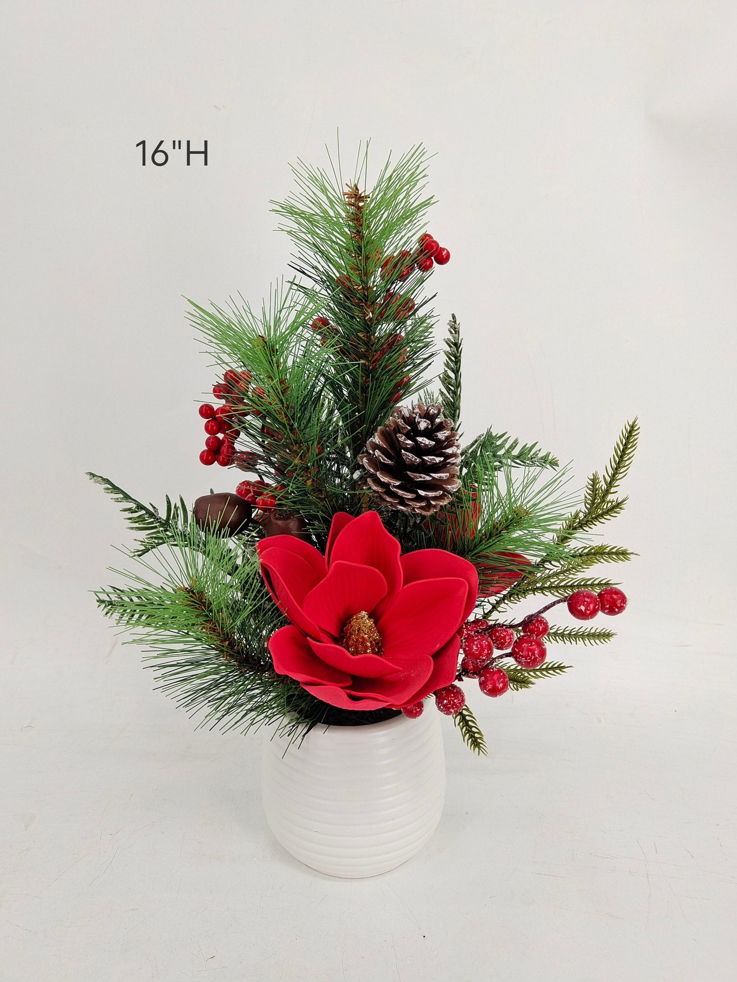 Artificial Christmas Floral Centerpiece