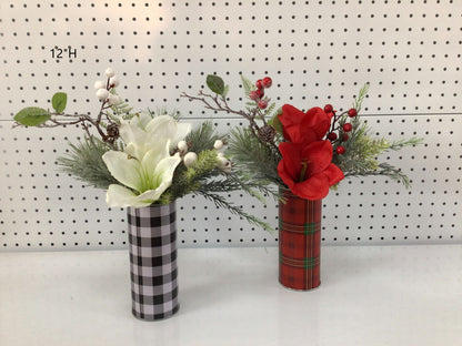 Artificial Christmas Floral Centerpiece