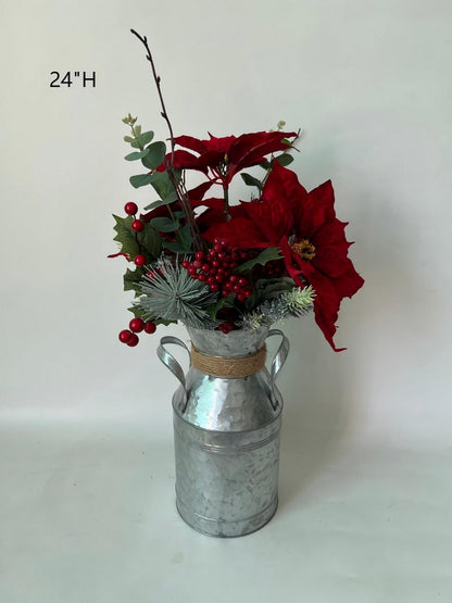 Artificial Christmas Floral Centerpiece