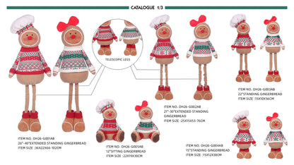 Gingerbread plush with Christmas Sweater