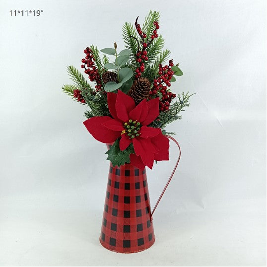 Artificial Christmas Floral Centerpiece
