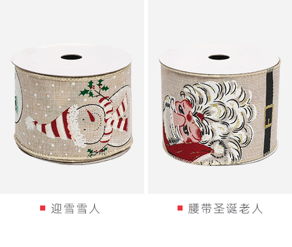 Christmas Themed wired ribbon