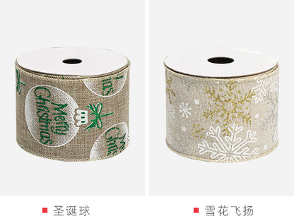 Christmas Themed wired ribbon