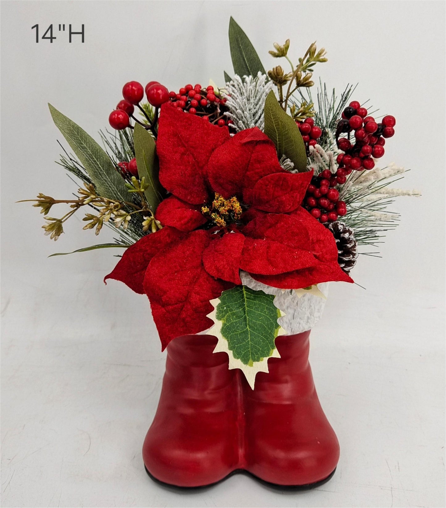 Artificial Christmas Floral Centerpiece
