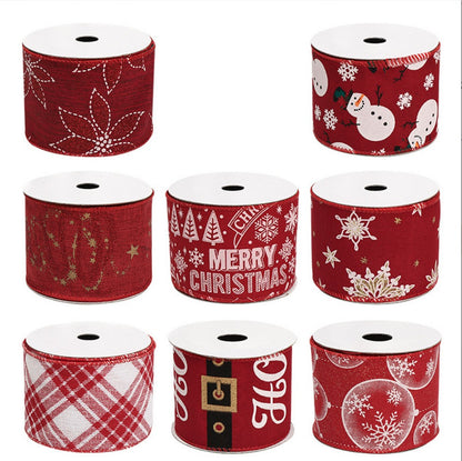 Christmas Themed wired ribbon
