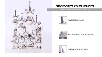 Reindeer with Christmas Plush Decor with Expandable Leg