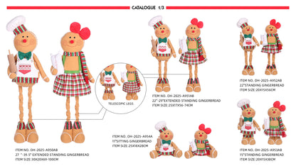 Gingerbread plush with Christmas Sweater