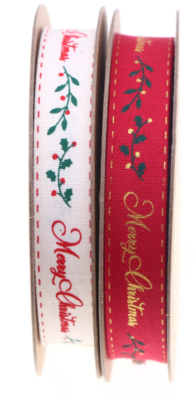 Christmas Themed wired ribbon