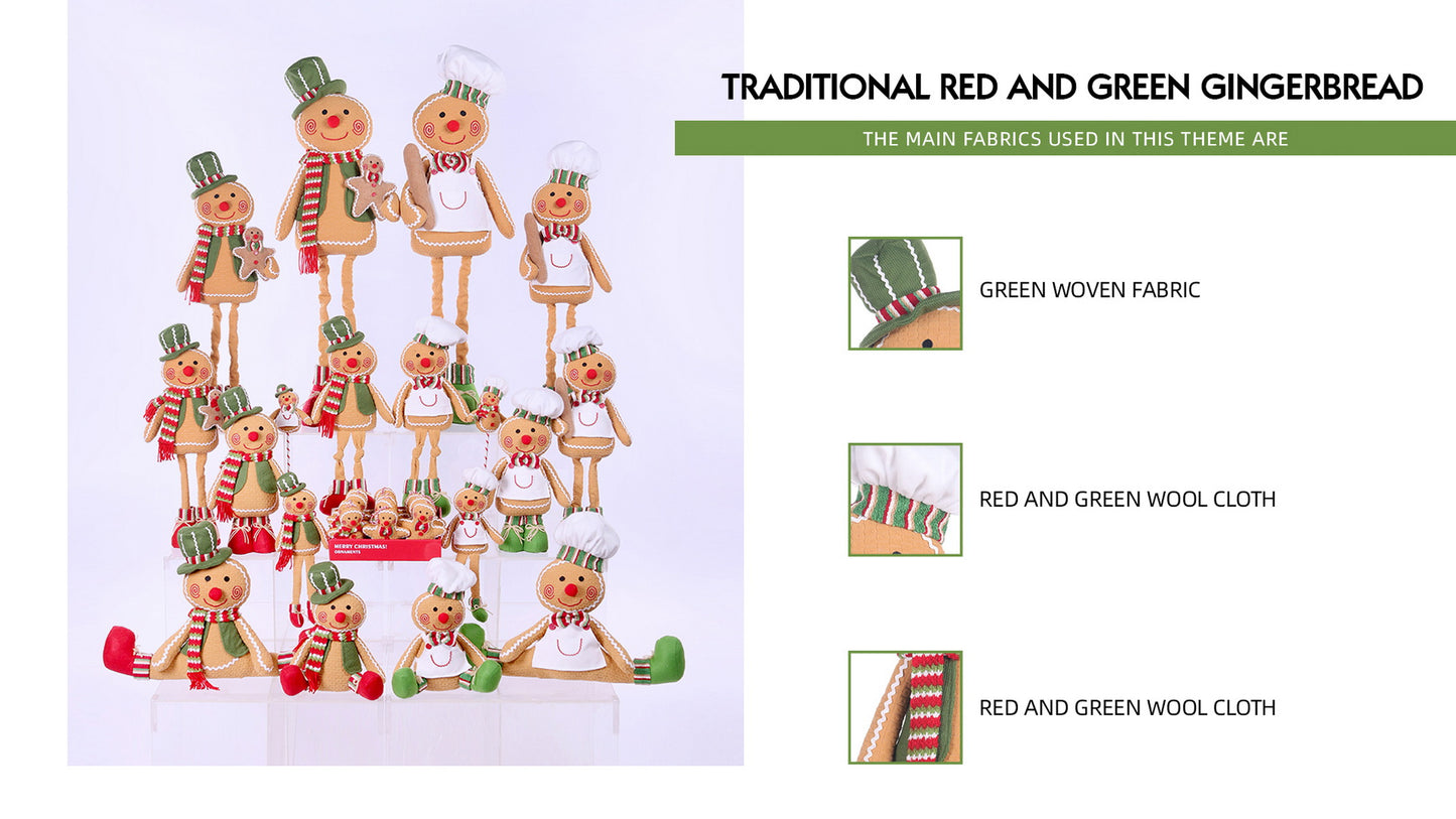 The Gingerbread Family: A Festive Plush Collection