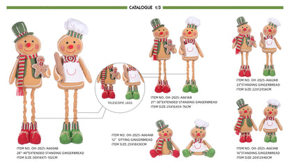 Gingerbread plush with Christmas Sweater