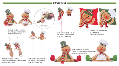 Gingerbread plush with Christmas Sweater