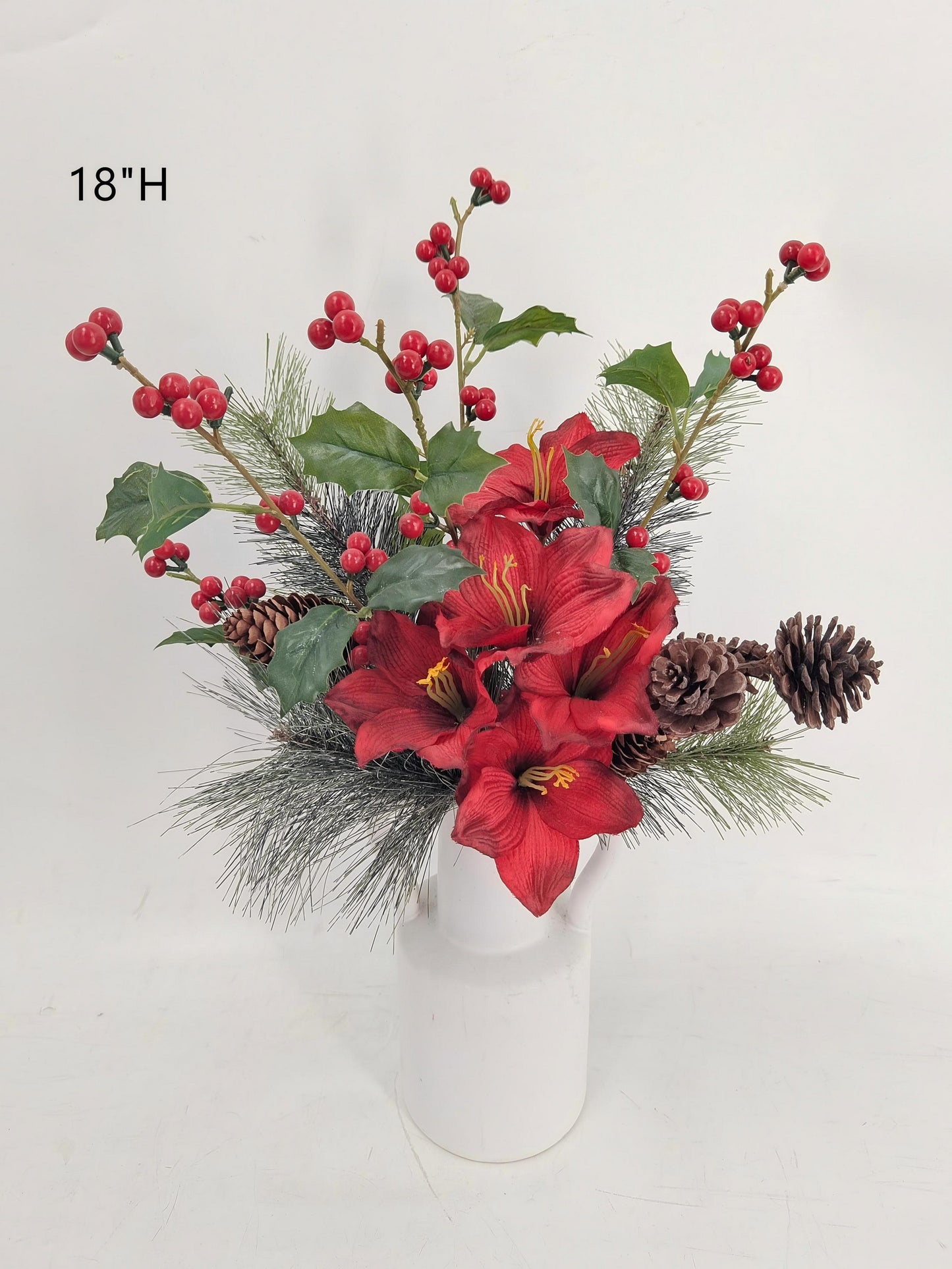 Artificial Christmas Floral Centerpiece