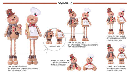 Gingerbread plush with Christmas Sweater