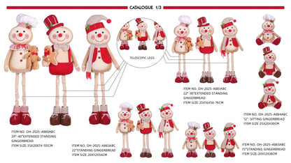 Gingerbread plush with Christmas Sweater