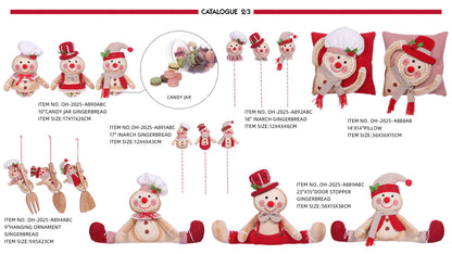 Gingerbread plush with Christmas Sweater