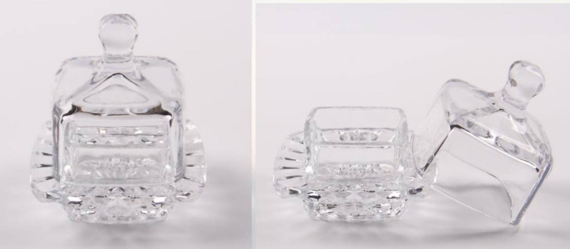 Miniature Crystal Butter Dish