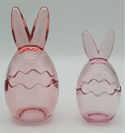 Glass Bunny Egg Jar with Lid