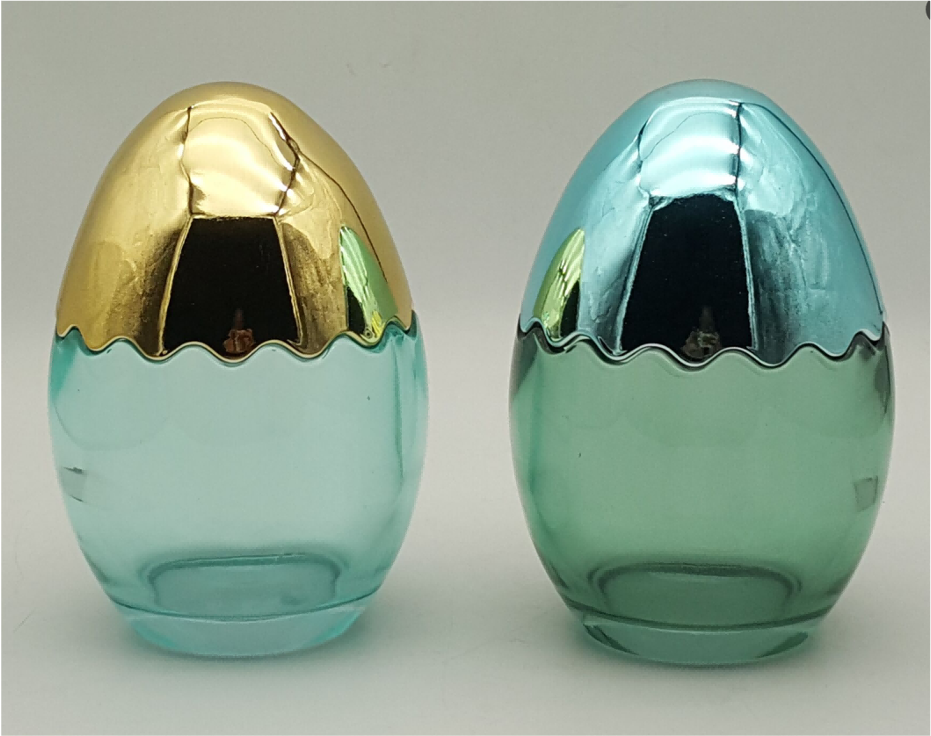 Glass Easter Egg Jar