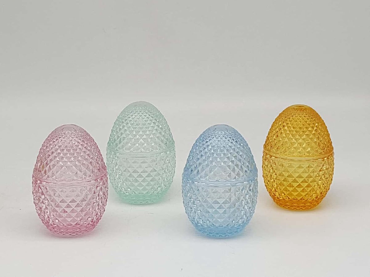 Glass Easter Egg Jar
